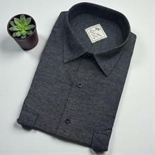 Eren Style Klasik %100 Cotton Uzun Kollu Terletmeyen Kışlık Flanel Gömlek (Regular Kalıp)