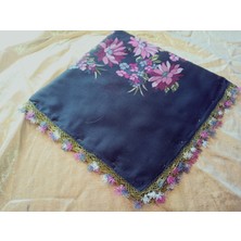 Cenk ve Reyhan Zarif ve Şık El Işi Iğne Oyalı Yazma/el Işi Iğne Yemeni/el Işi Tülbent/baş Örtüsü