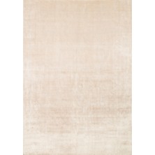 Kalesta Halı Pier Beıge, El Dokuma Teknikleri ile %100 Naturel Viskondan Üretilen Sade Tek Renk Salon Halısı