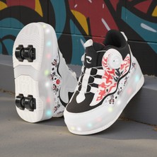 Rocky Çocuk Patenli Işıklı 4tekerlekli Spor  Ayakkabısı