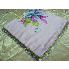 Cenk ve Reyhan El Emeği Iğne Oyası Yazma , Fular ,yemeni, Mevlit Örtüsü ,hediyelik 4 Kenarı Oyalı