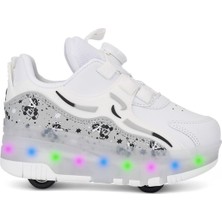 Rocky Çocuk Patenli Işıklı Çıkarılabilir 4 Tekerlekli Spor Ayakkabı