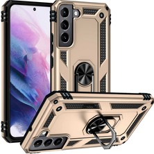 Galaxy S22 Kılıf Brvh Vega Kapak-Gold