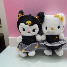 Meyra Accessories Sanrio Kuromi Hello Kitty Etekli Peluş Anahtarlık Sevimli Kaliteli Rengarenk Renk Seçenekli 1ADET