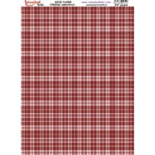 E Hobici Pirinç Dekopaj Kağıdı 30X42CM PT-3140 Ekose