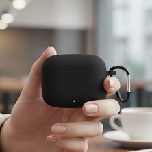 Caseonn Huawei Freebuds Se 4 Anc Kılıf Askı Aparatlı Mat Silikon Siyah