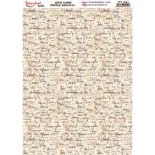 E Hobici Pirinç Dekopaj Kağıdı 30X42CM PT-221 Yazı