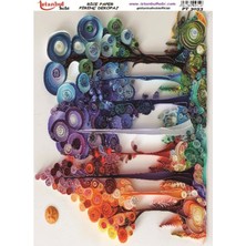 E Hobici Pirinç Dekopaj Kağıdı 30X42CM PT-3053 Ağaç Quilling
