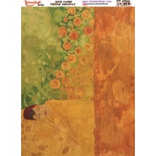E Hobici Pirinç Dekopaj Kağıdı 30X42CM PT-2859 Kadın Vintage