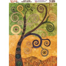 E Hobici Pirinç Dekopaj Kağıdı 30X42CM PT-2860 Ağaç Quilling