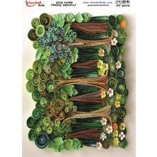 E Hobici Pirinç Dekopaj Kağıdı 30X42CM PT-3072 Ağaç Quilling