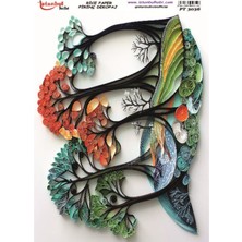 E Hobici Pirinç Dekopaj Kağıdı 30X42CM PT-3036 Ağaç Quilling