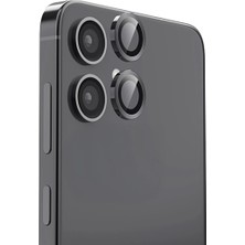 Mepura Samsung Galaxy A06 Raze Metal Kamera Lens - Siyah