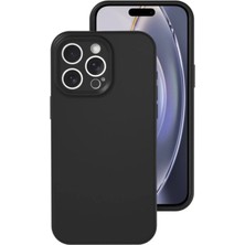 Mepura Iphone 16 Pro Kılıf Nano Içi Kadife Silikon - Siyah