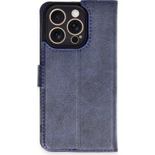 Mepura Iphone 16 Pro Kılıf Trend S Plus Kapaklı Kılıf - Lacivert