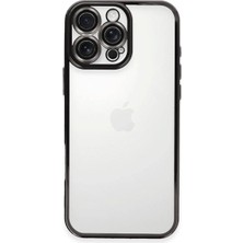 Mepura Iphone 16 Pro Max Kılıf Razer Lensli Silikon - Siyah