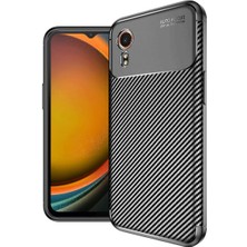 Mepura Samsung Galaxy Xcover 7 Kılıf Auto Focus Karbon Kapak - Siyah
