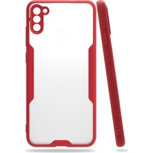 Mepura Samsung Galaxy A11 Kılıf Platin Silikon - Kırmızı