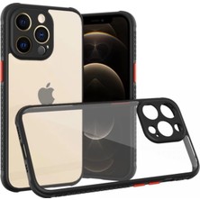 Mepura Iphone 13 Pro Kılıf Miami Şeffaf Silikon - Siyah