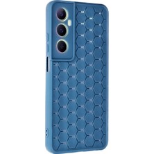 Mepura Newface Realme C65 Kılıf Petek Silikon Kapak - Mavi