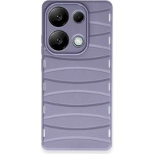 Mepura Xiaomi Redmi Note 13 Pro 4g Kılıf Bibercas Silikon Kapak - Lila