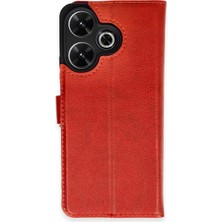 Mepura Xiaomi Redmi 13 4g Kılıf Trend S Plus Kapaklı Kılıf - Kırmızı