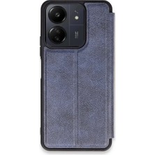 Mepura Newface Xiaomi Redmi 13C Kılıf Flip Cover - Lacivert