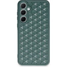 Mepura Newface Samsung Galaxy A25 5g Kılıf Petek Silikon Kapak - Koyu Yeşil