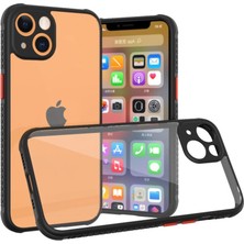 Mepura Iphone 13 Mini Kılıf Miami Şeffaf Silikon - Siyah