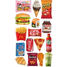 Bsb Yiyecek Içecek Telefon Laptop Notebook Tablet Defter Matara Stiker Etiket ST7002