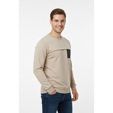 Baglan Erkek Mevsimlik Sıfır Yaka Sweatshirt BGL-ST04864