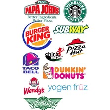 Bsb Fastfood Telefon Laptop Notebook Tablet Defter Matara Stiker Etiket ST7085