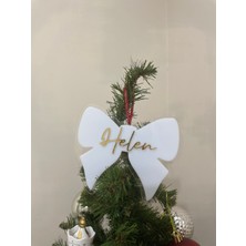 Boncukafası Gold Ayna Isimli Yılbaşı Ağaç Süsü / Hatıra Yılbaşı Ağaç Süsü Hediyelik / Pleksi