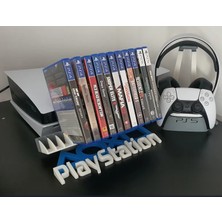 Genç 3D Playstation Oyun Standı | Ps5 & Ps4 Oyun Kutusu Düzenleyici | Masa ve Raf Organizer