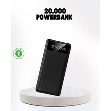 Marsilyan- Çoklu Güvenlik Korumalı 20.000 Mah Powerbank Fener Özellikli