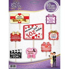 Funi Parti Malzemeleri Söz Nişan Konuşma Balonu