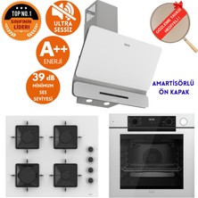 Ferre Fryart&steamart- Silentart Cona /sessiz Beyaz Ankastre Set (D081-SA + QEP64CB +SS206 )