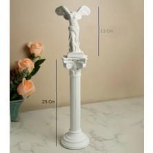 Yaratıcı Sanatlar Atölyesi Antik Yunan Başsız Venüs & Sütun Heykeli Taş Döküm Antik Heykel Biblo 38 cm