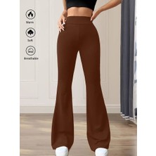 Arben Boutique Kadın Yüksek Bel(Lastikli) Geniş Paçalı Dalgıç Tayt