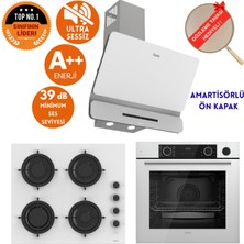 Ferre Fryart &steamart- Silentart  V0LE /sessiz Beyaz Ankastre Set ( D081-SA + QEP64CB + CS206-FA)