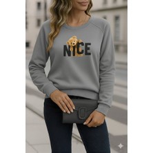 Aisha Elbise Kadın Uzun Kollu Bisiklet Yaka Viskon Iki Iplik Bluz