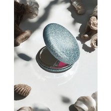 Storemax Cep Aynası Büyüteçli, Makyaj Aynası, Çanta Ayna, Kalpli Ayna,gold Ayna,simli Ayna, Kedi Ayna Rose Ayna,hediyelik Ayna Dekoratif El Aynası, Çelik Ayna (Mavi Simli)