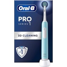 Storemax Oral-B Pro Series 1 Mavi Elektrikli Diş Fırçası, 1 Diş Fırçası Başlığı, Braun Tasarımı