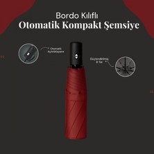 Marsilyan- Bordo Kılıflı Otomatik Kompakt Şemsiye