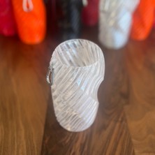 Mottopi Spiral Desenli Bira Kılıfı,Bira Çorabı,Biranız Isınmasın Eliniz Soğumasın Gizli 500 ml Şişe Teneke Kılıfı Soğutucu-TRANSPARAN