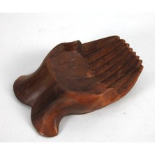 Otantik Çarşı Ahşap Oyma El 25X17 Cm.