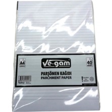 MiraLive A4 40 Parça  Çizgili Parşömen Kağıdı (K95)