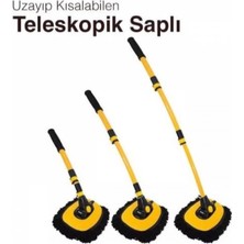 Marsilyan- Teleskopik Saplı Kuru Islak Oto Yıkama Fırçası