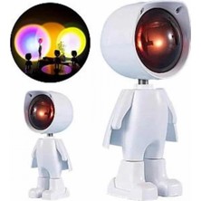 MiraLive Gün Batımı Projektör Lamba Astronot Görünümlü Dekoratif Masa Lambası