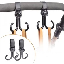 MiraLive 2 Adet Bebek Arabası, Motor, Bisiklet Eşya Taşıma Aparatı Plastik Kanca - 1 Adet 2 Li Kanca Gönderilir (K95)